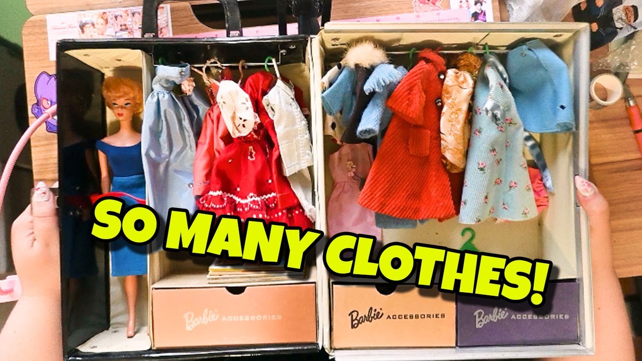 Unboxing a vintage Barbie case + repainting vintage Midge