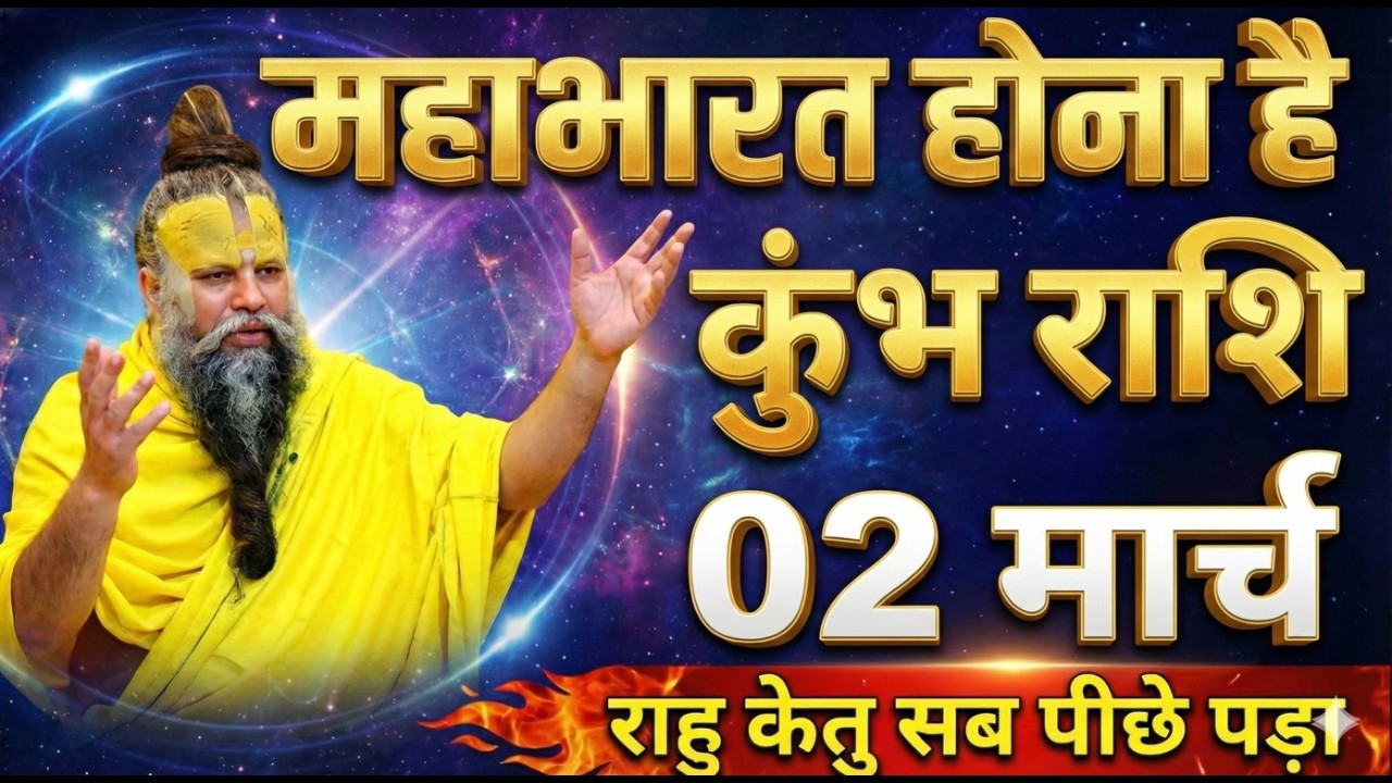 02 मार्च  2026 कुंभ राशि: सुबह 11 बजे से ये 1 चमत्कार होना शुरू हो जाएगा, दुनिया देखेगी#astrology