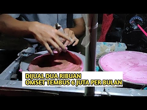 Jualan crepes jumbo hanya dua ribu, omset 6 juta perbulan - YouTube