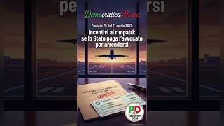 Incentivi ai rimpatri: se lo Stato paga l'avvocato per arrendersi #perte #shorts