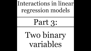 Celebrity Interactions in linear regression (part 3 of 7: Two binary variables) Profile