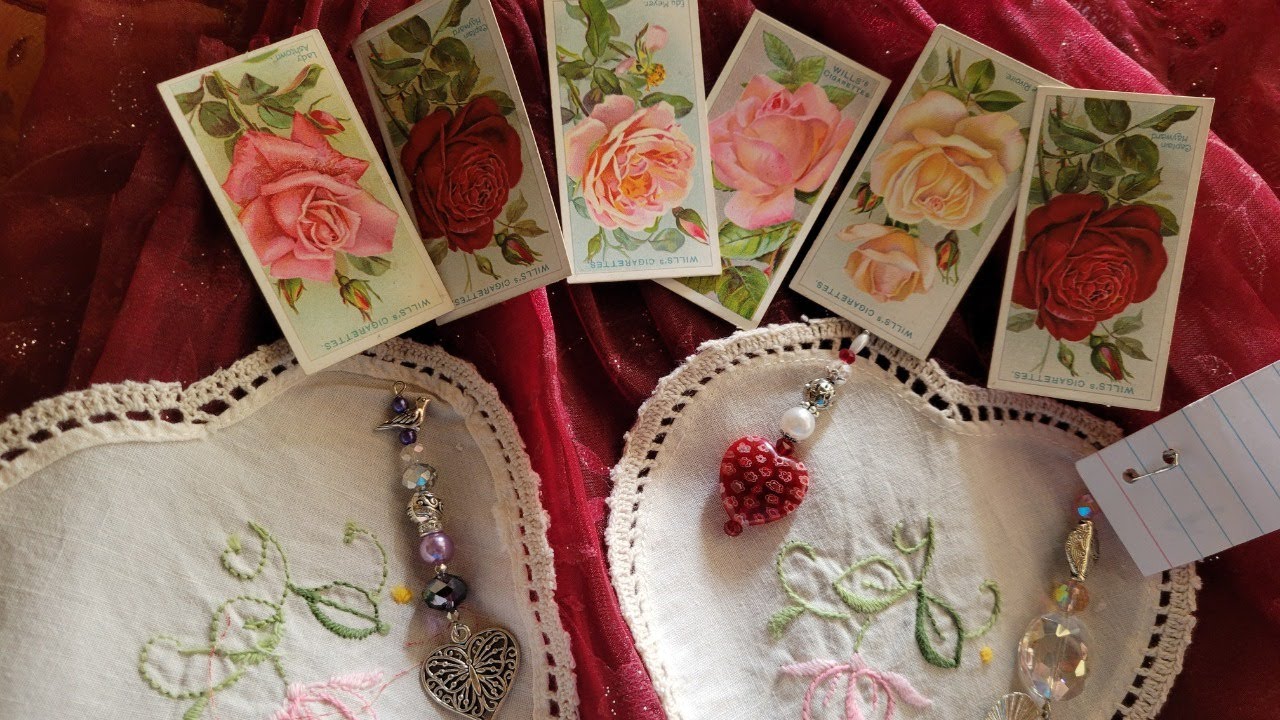 Valentines,  antique  linen, HANDMADES  and more 