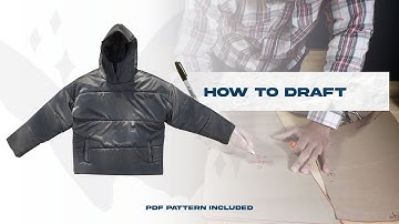 HOW TO DRAFT: Puffer Hoodie Pattern (Printable PDF included)