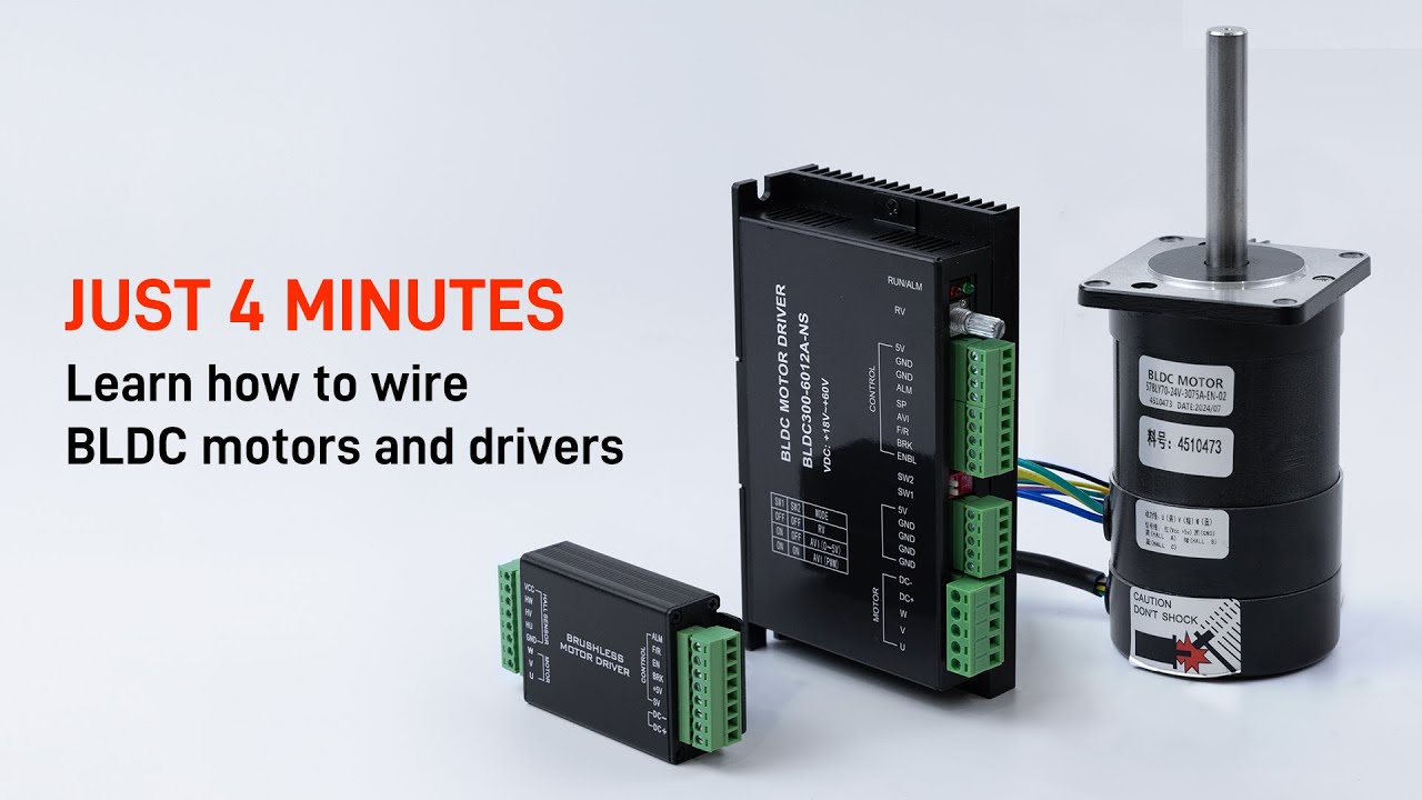 4 Minute Guide to Connecting a BLDC Motor and Driver