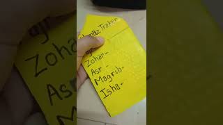 DIY Namaz Tracker ❤✨ #artandcraft #diy #creativesouls #viralshort #artistonyoutube #brainstorm