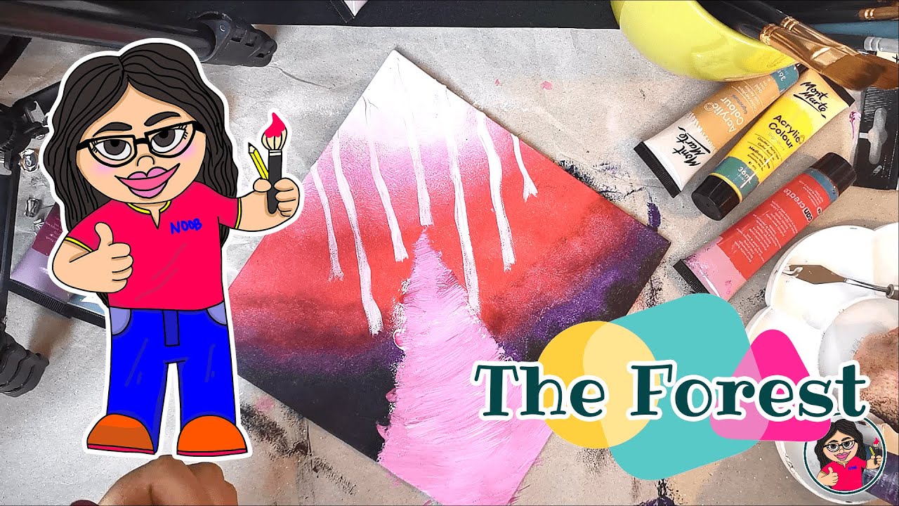 The Forest Acrylic Painting for Beginners - YouTube