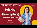 Priority Pre-emptive Scheduling Algorithm | operating system full course