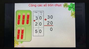 Môn Toán lớp 1- Tuần 24- Bài: Cộng các số tròn chục