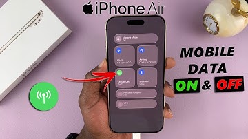 iPhone Air: How To Turn Mobile Data ON / OFF