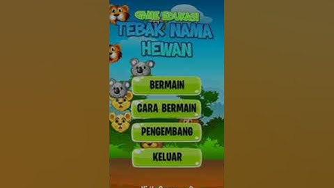 Game Edukasi Tebak Nama Hewan | Construct 2 to Apk