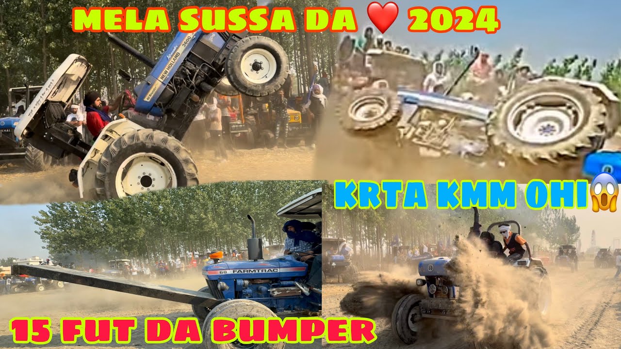 ਮੇਲਾ ਸੂਸਾ ਦਾ 2024 ❤️ਮਾਲਵੇ ਚੋ ਗਏ ਦੇਖਣ ਸੂਸਾ ਦਾ ਮੇਲਾ || tractor stunt ❤️15 fut da bumper 😱