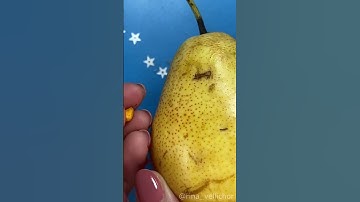 Making miniature yellow pear with polymer clay 💛 Paid tutorial preview