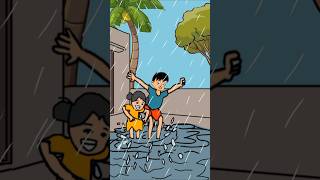 Childhood monsoon memories #relatable #90s #momsoon #animation #shorts