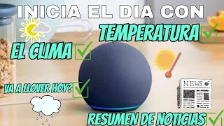 Alexa can tell you the weather, temperature, if it's going to rain, and even news when you wake u... screenshot 2