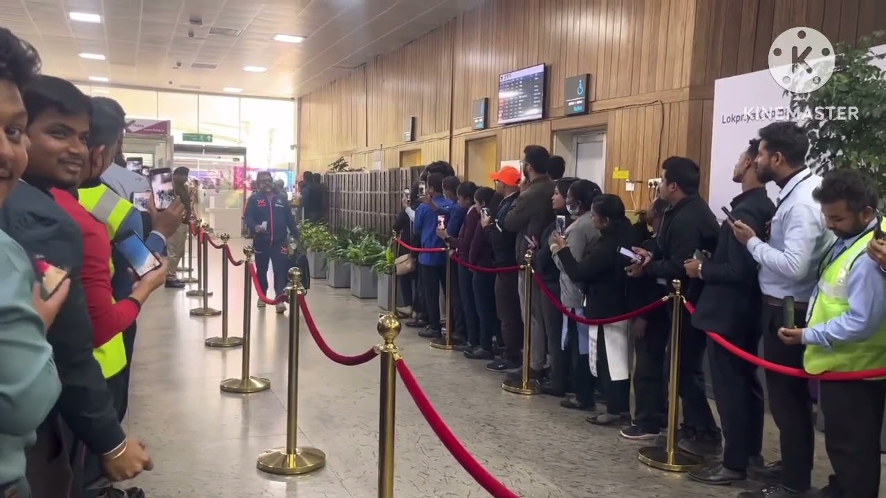 Team india at ghy airport #indiancricket #cricketlover