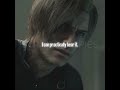 POV: Leon catches you staring at him. ❤️  #residentevil #leonskennedy #re