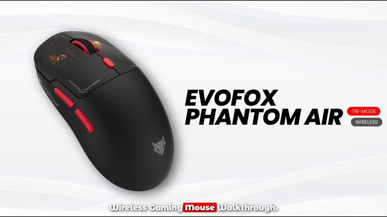 EvoFox Phantom Air Wireless Gaming Mouse Help & Setup Guide | Setup, Features & Software