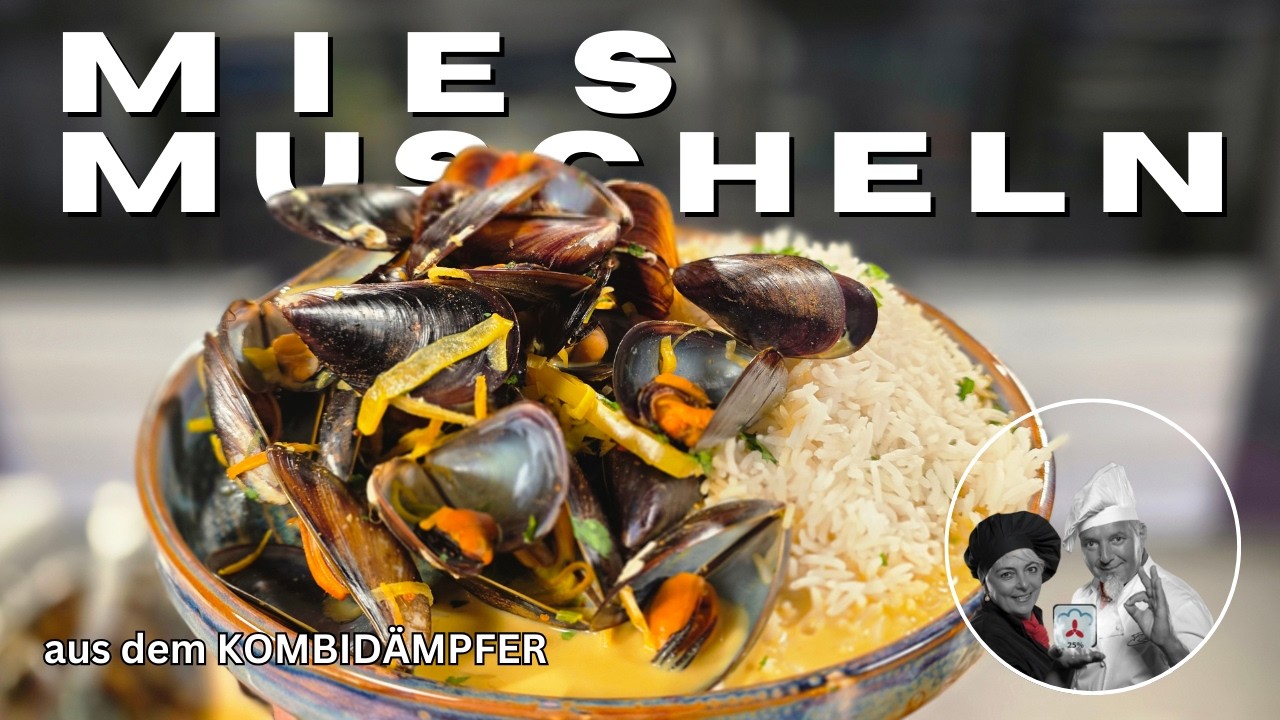 Miesmuscheln ASIA mit Reis aus dem Kombidampfgarer