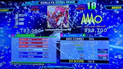 [DDR A20+] Lachryma《Re:Queen’M》(DSP-14) 999,700 PFC