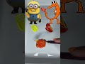 Minion vs Crocodile Paint Mix Challenge 🎨