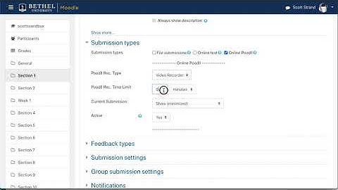 Using Poodll Assignment submission in Moodle