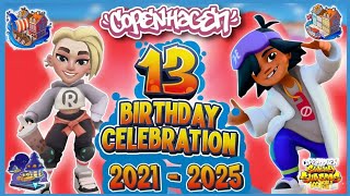13 Years Of Subway Surfers Copenhagen World Tour Evolution 20212025