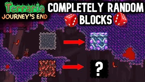 Terraria with random block types: The Alien Underworld