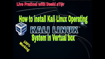 How to Install Kali Linux operating System in virtual Box  100% Working trick stab-by-stab