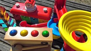 Marble Run Summer Festival ☆ Cooling Ball Rolling ASMR