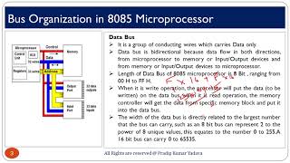 Bus Organization in 8085 Microprocessor - How Buses work in Microprocessor