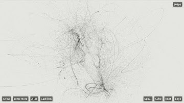 WebGL2 - particles forming knot