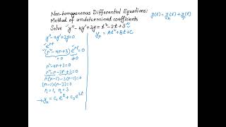 Nonhomogeneous differential equations method of undetermined coefficients example 2