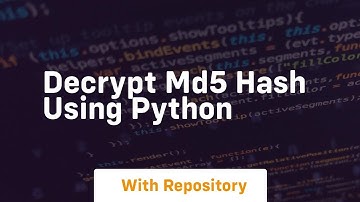 Decrypt md5 hash using python