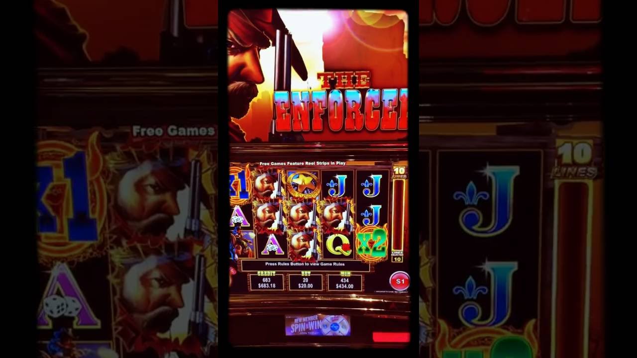 1st SPIN HANDPAY @ SAN MANUEL CASINO AINSWORTH ENFORCER $20 Bet $1 Denom