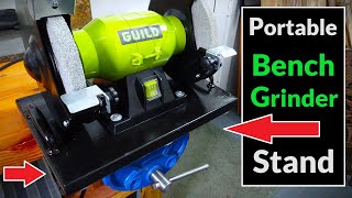 Making a DIY Portable & Easy-to-Clamp Stand for a Bench Grinder