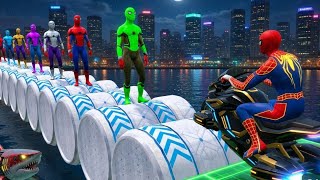 ATV Quad Bike Stunt Racing 3D – Impossible Tracks Challenge Spider-Man Saves screenshot 3