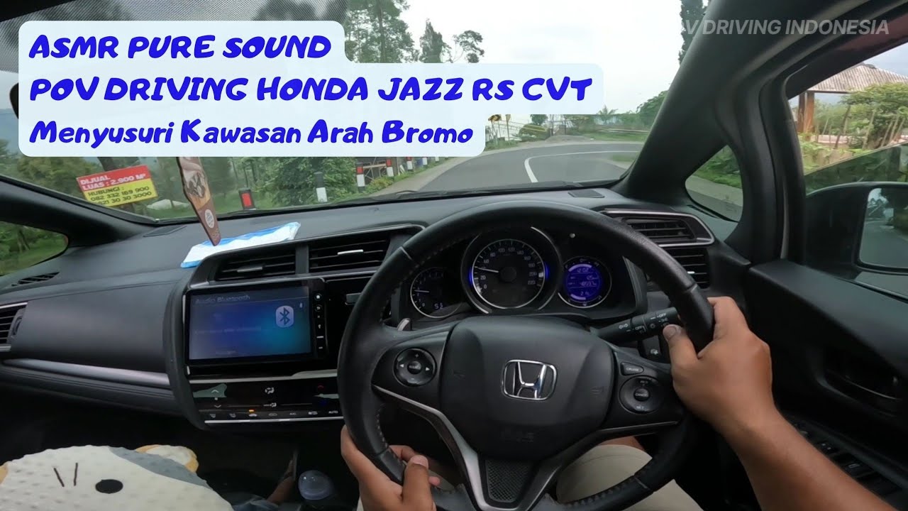 ASMR Pure Sound POV Drive Honda Jazz RS CVT || Bromo Mountain Road