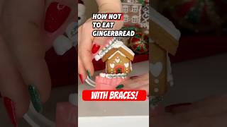 3 ways NOT to eat GINGERBREAD COOKIES with BRACES *what to eat instead #braces #crunchy #asmrfood Wealth