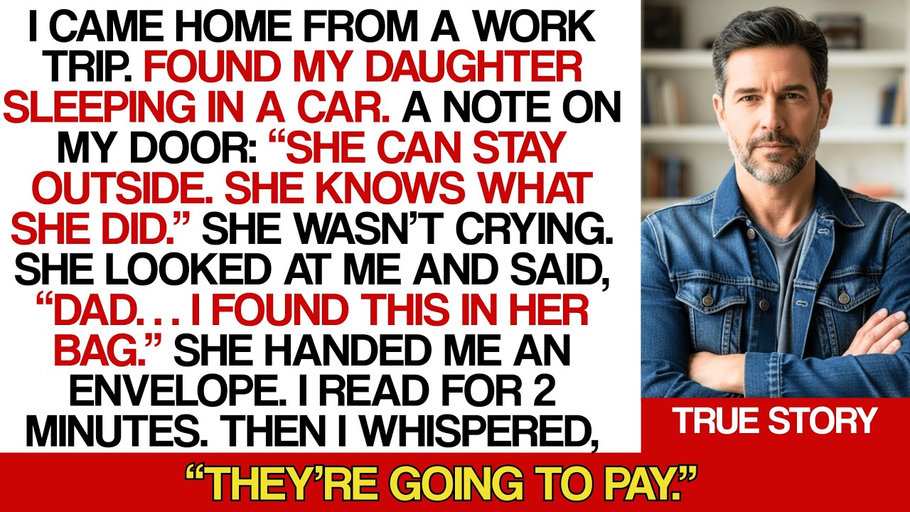 Found My Daughter Sleeping in the Car for 3 Nights. She Whispered “I Took This From Stepmom’s Bag”..