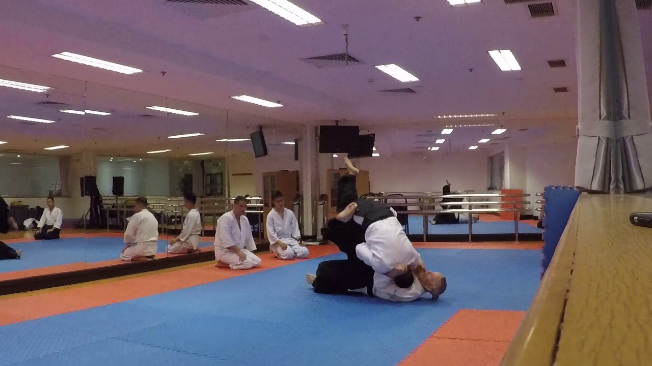Aikido Takedown Defense Sutemiwaza for clinches 2 Aikido finishing