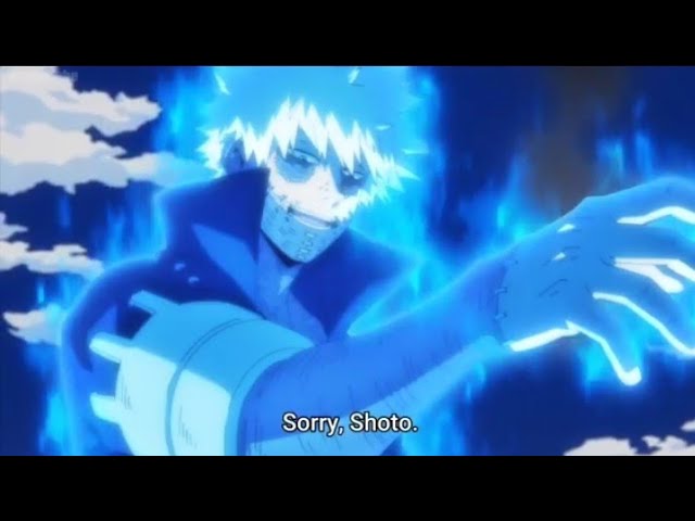 dabi vs shoto todoroki final fight - my hero academia season 6