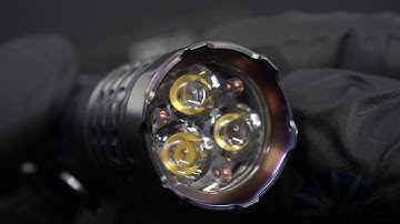 Ti2 Design, CWF Pele Flashlight Borka Edition PVD Tumbled w/ Green Secondary