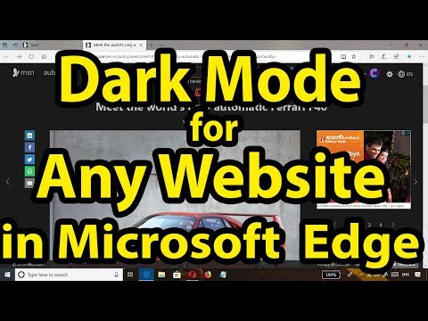 💻Windows 10లో మైక్రోసాఫ్ట్ ఎడ్జ్లోని ఏదైనా వెబ్సైట్ల కోసం డార్క్ మోడ్ను ఎలా పొందాలి