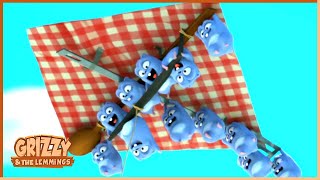 Parasailing Fishing Grizzy & The Lemmings Clip Cartoon For Kids
