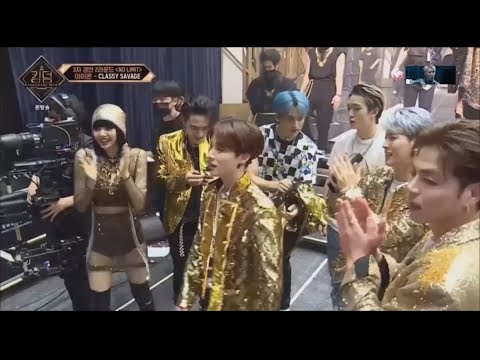 Pretty Savage - iKON x LISA performance (Backstage and KPOP idols reaction)