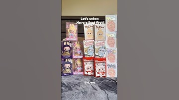 Unboxing my Labubus Part 1 🩵 #popmart #haveaseat #labubu #themonsters #asmr #unboxing #shorts
