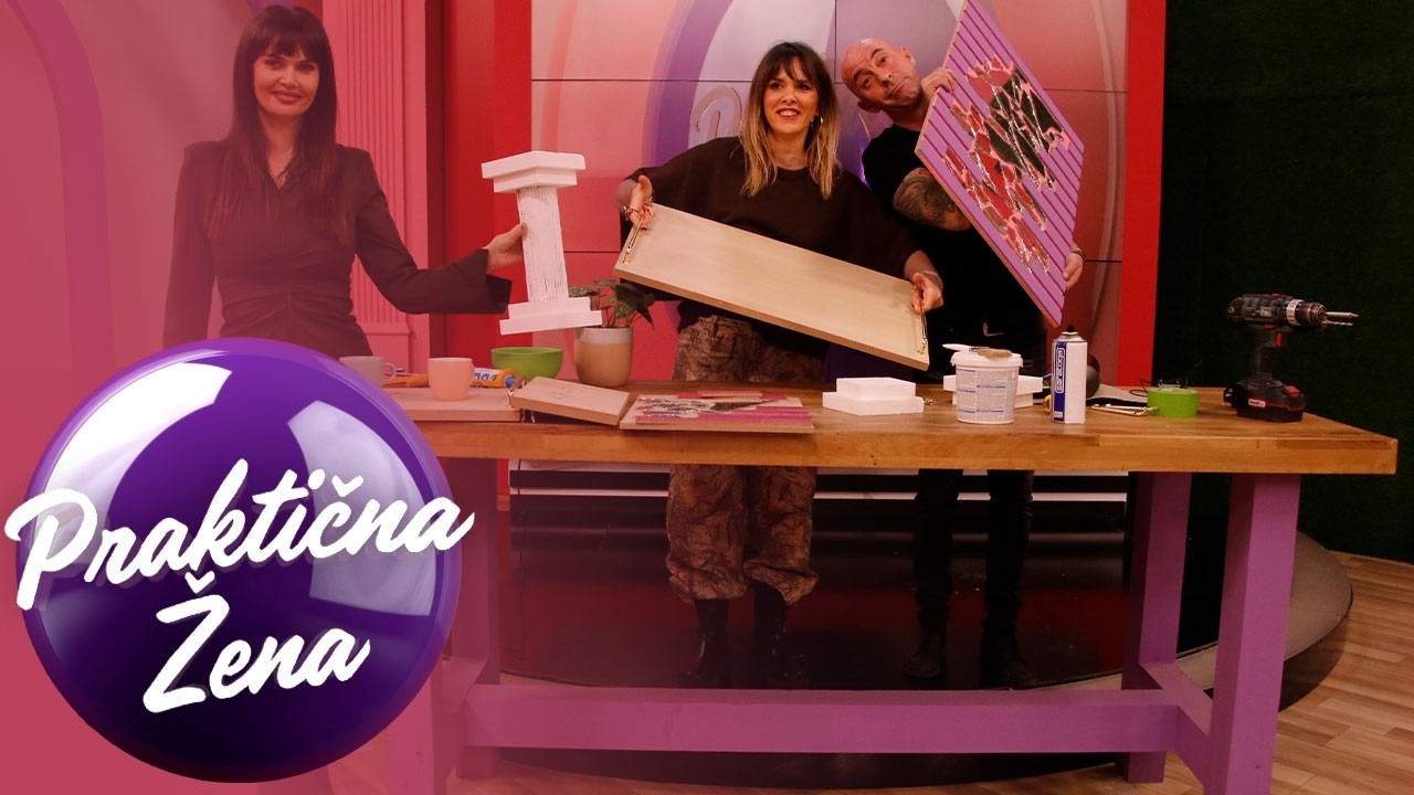 Praktična žena – Uradi sam 1. Poslužavnici od daski 2. Dekorativno ogledalo 3. Postolje za saksije