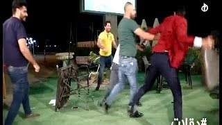 علي يوسف كام يضرب مقدم جلاق وبالكرسي برنامج مقالب دقلات مع رسلان