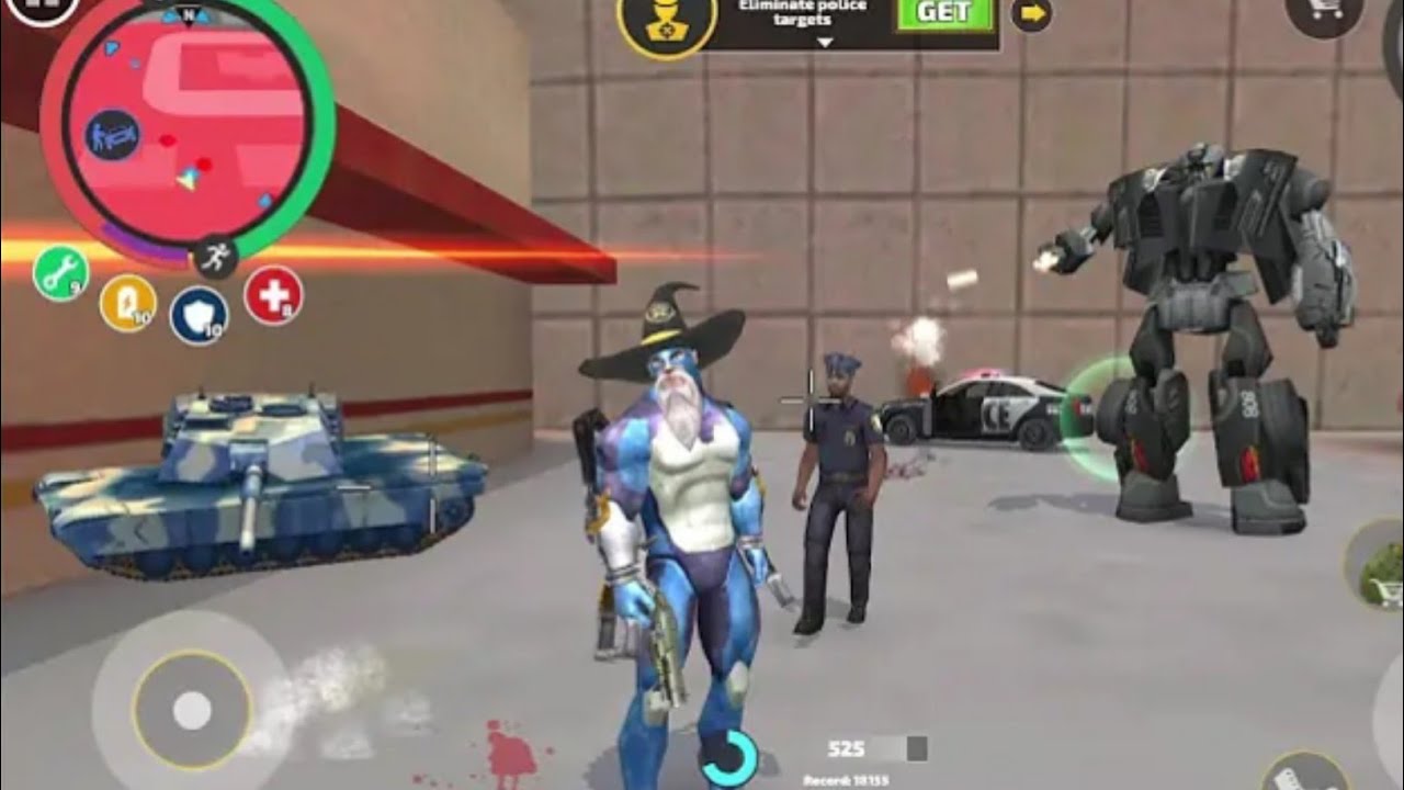 Rope Hero Vice Town (Rope Hero FightMad Police Car Robot) Rope Hero ...