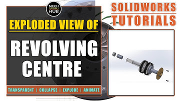 Exploded View of REVOLVING CENTRE | Solidworks Tutorials | Mech Tutorials Hub